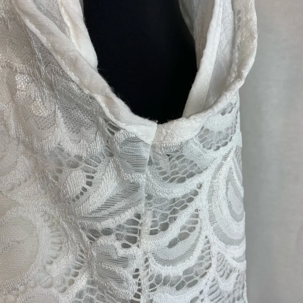Studio West Apparel lace overlay Tunic tank , size M - Picture 4 of 5